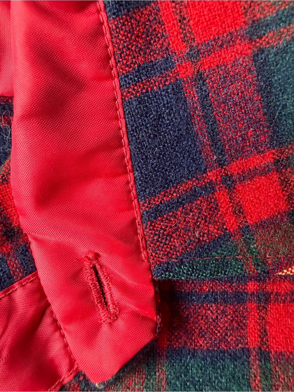 Pendleton-Vintage 80s Classic Red Tartan Plaid Board Shirt 100% Pure Virgin Wool - Picture 4 of 8